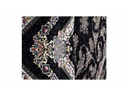 تصویر فرش پاتریس طرح پیچک رنگ سرمه ای 1200 شانه